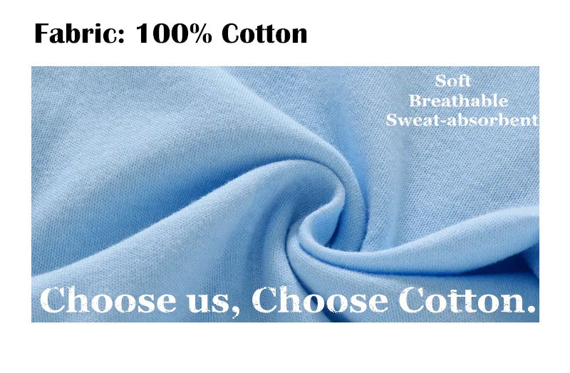 Close-up of blue fabric with text highlighting its properties and a call to action.